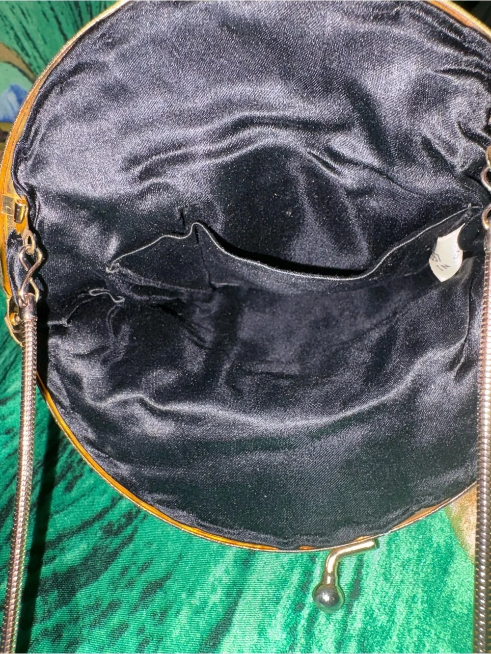 Black Beaded Evening Crossbody Bag